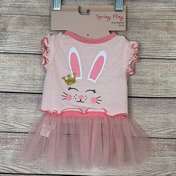 NWT Simply Wag Dog Bunny Easter Shirt & Tutu size XS - Picture 3 of 6